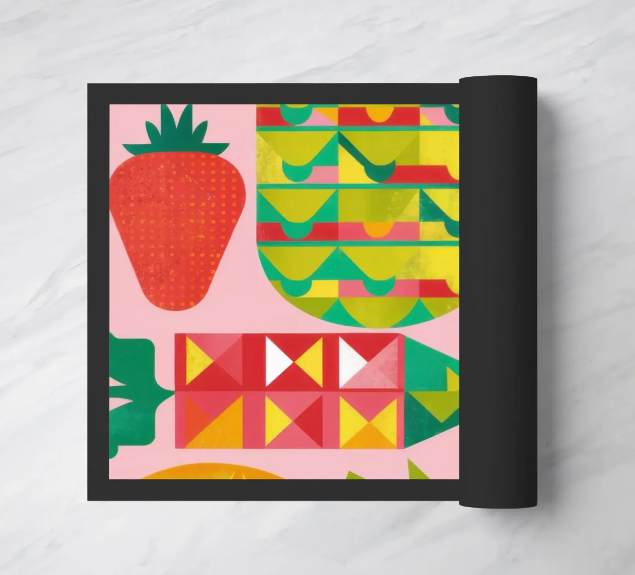 Insalata di frutta geometrica zerbino da Kala Martir