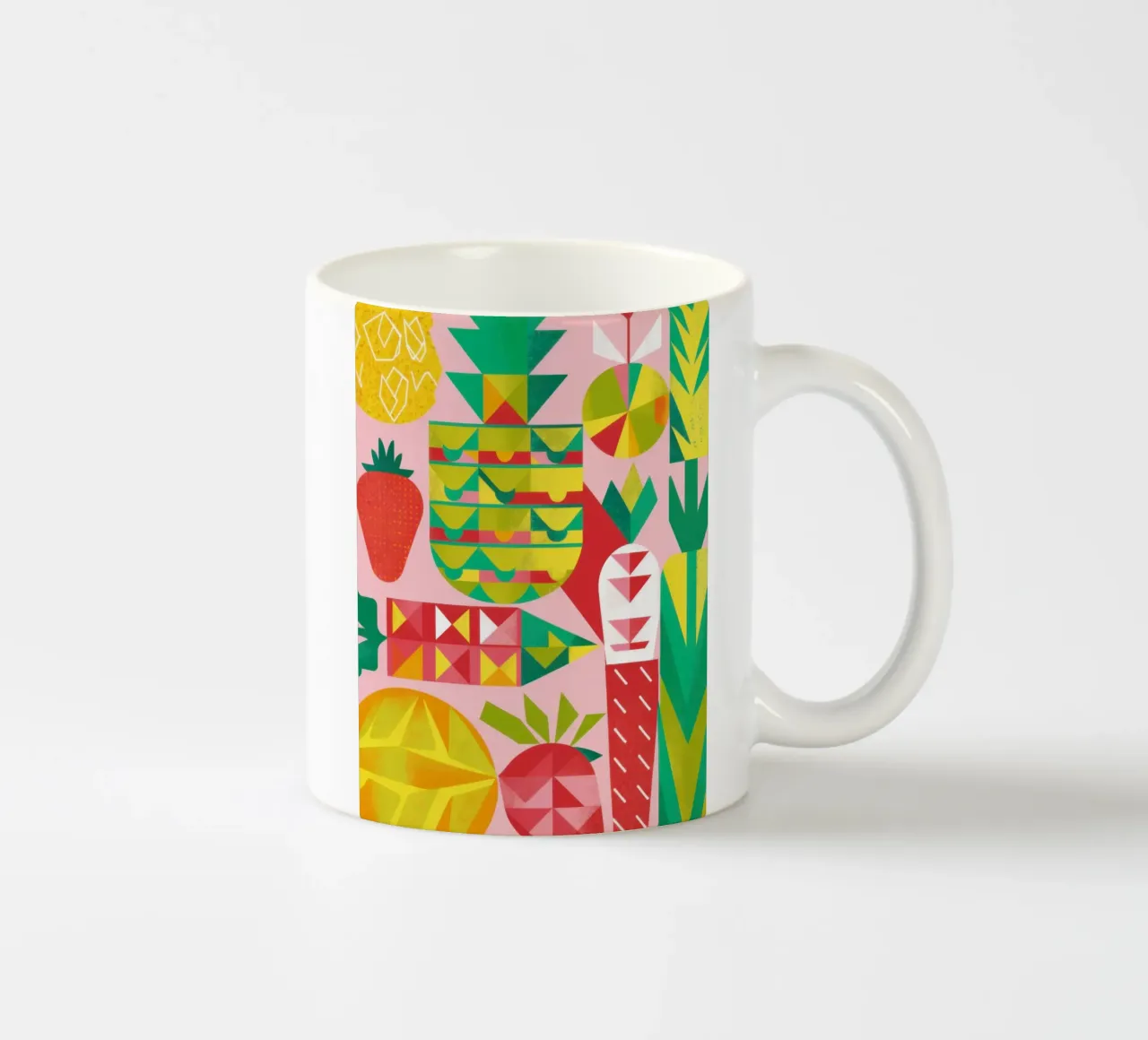 Insalata di frutta geometrica tazza in ceramica da Kala Martir