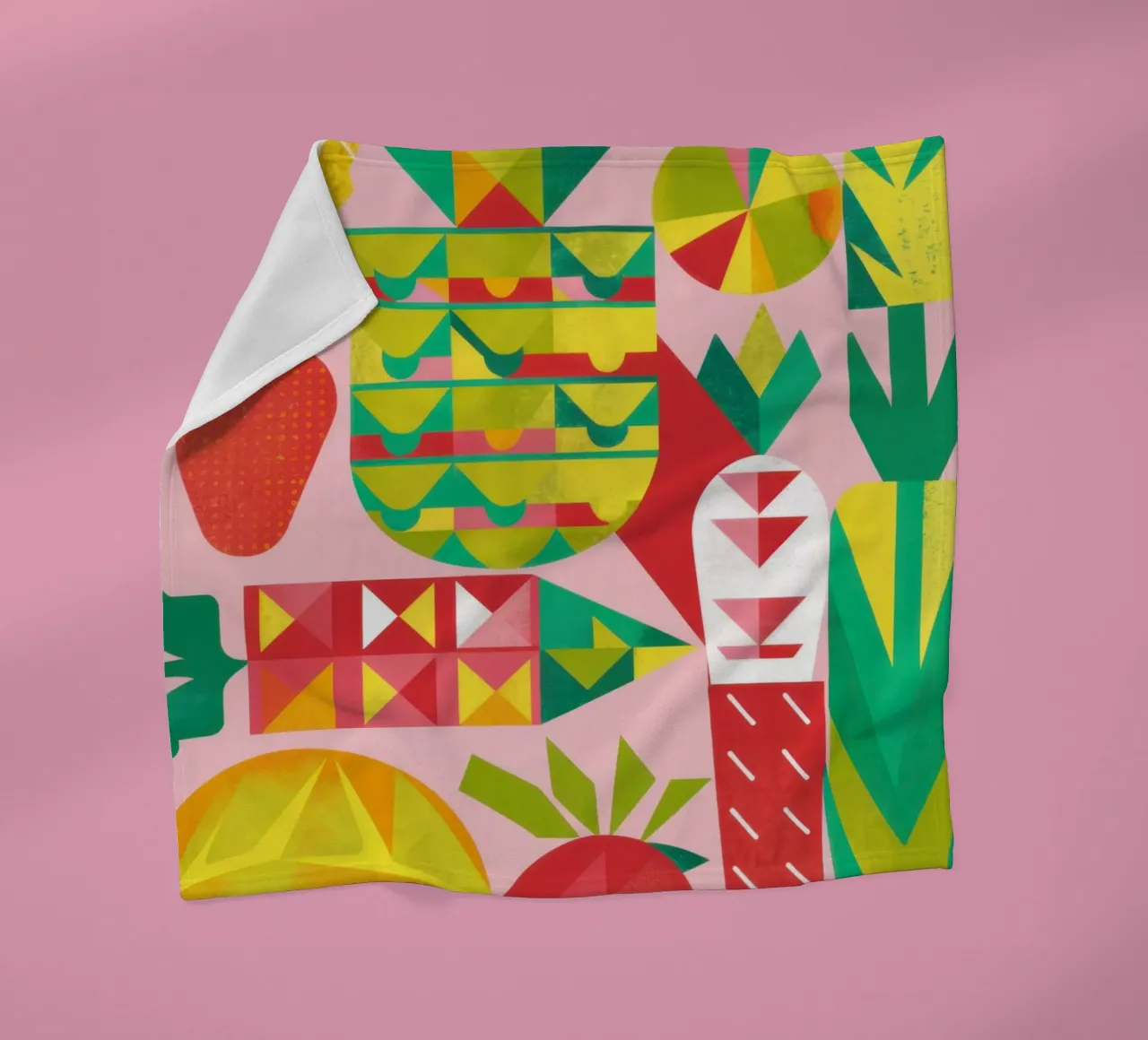 Insalata di frutta geometrica coperta in pile da Kala Martir