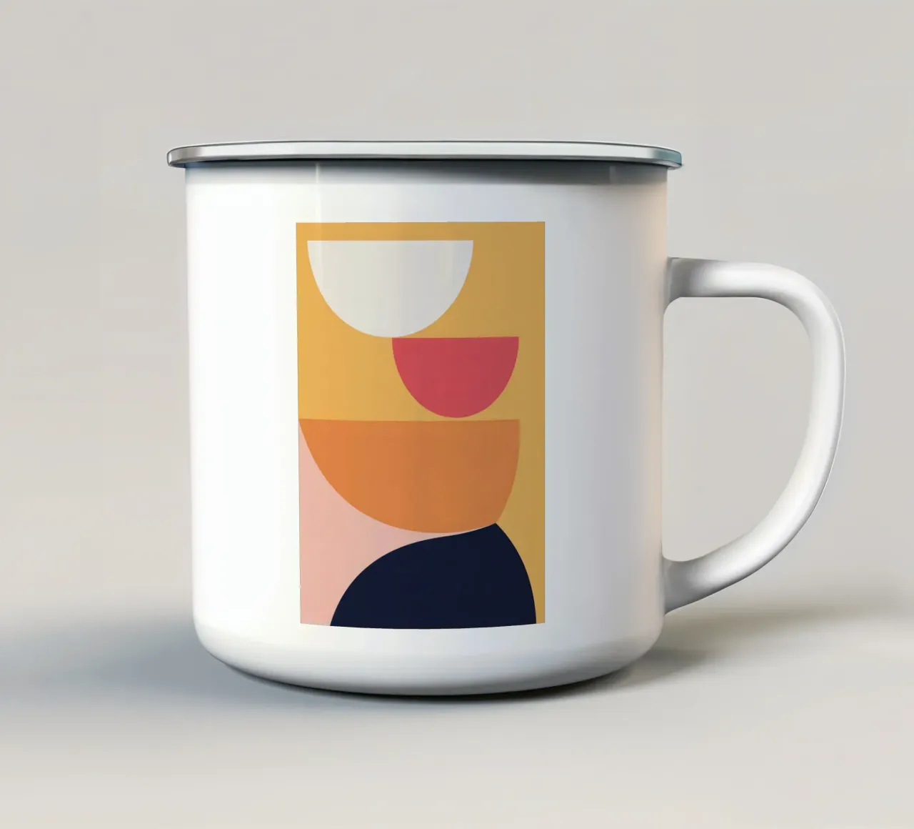 Arco solare minimalista tazza in smalto da Kala Martir