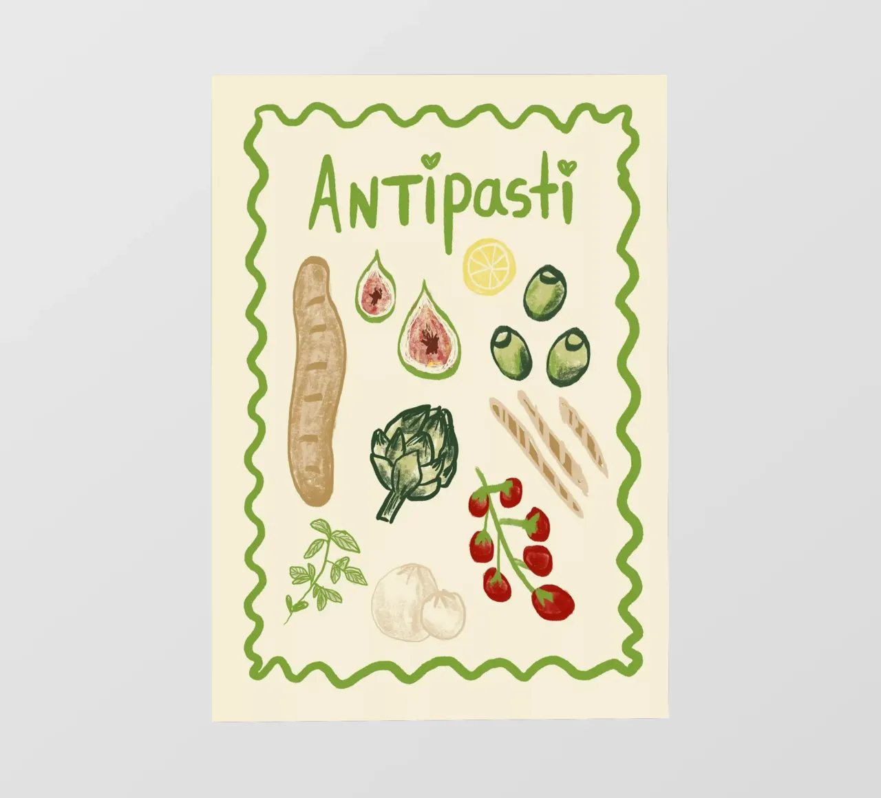 Antipasti telo in pvc da Studio Dolci