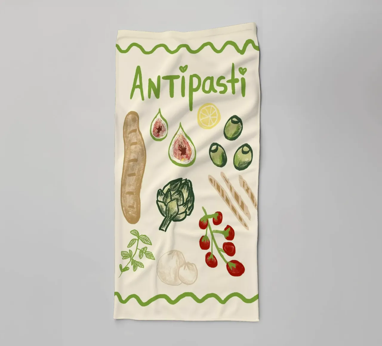 Antipasti asciugamano da bagno da Studio Dolci