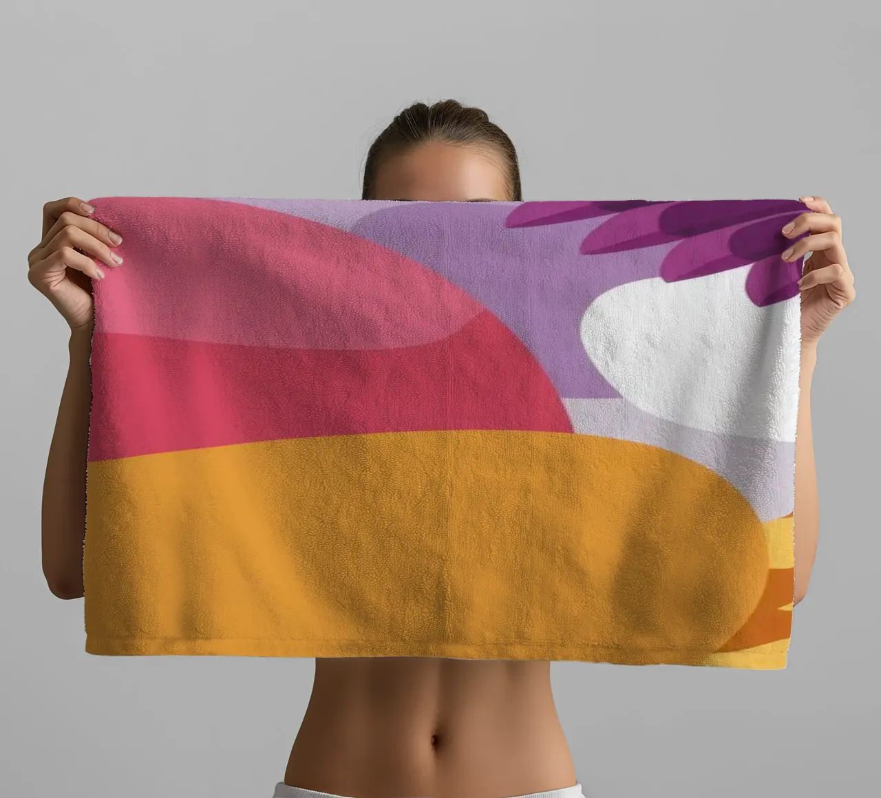 Abstract Winged Form towel by Kala Martir