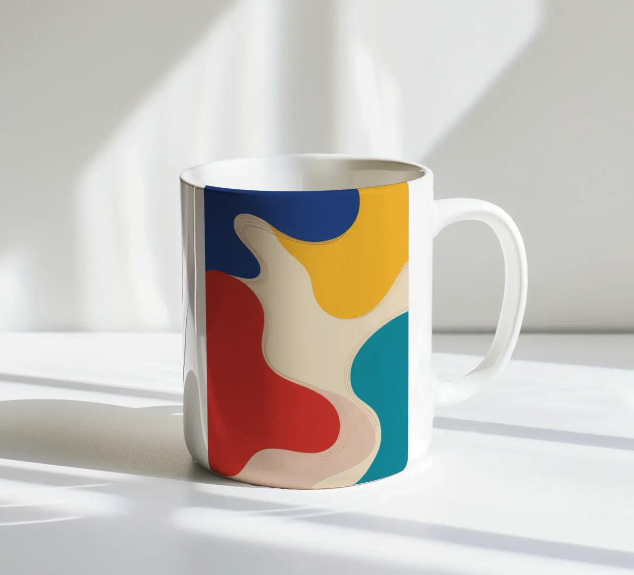 Forme di lava fluida tazza in ceramica da Halo Whisper