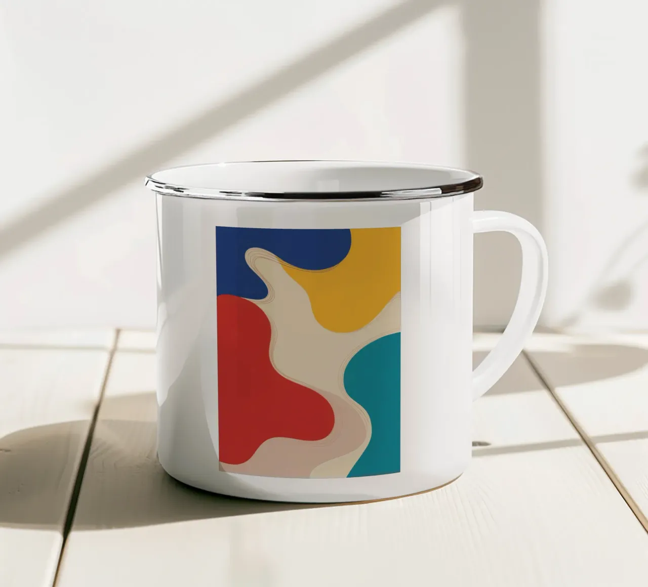 Forme di lava fluida tazza in smalto da Halo Whisper