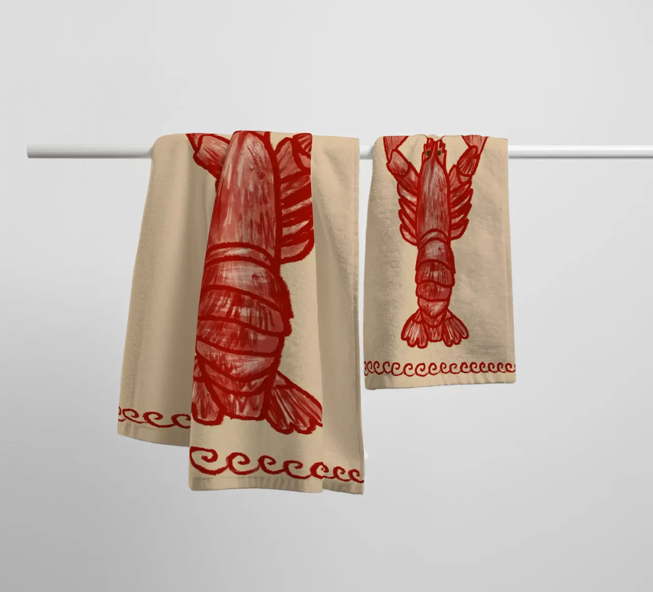 Lobster towel by Studio Dolci