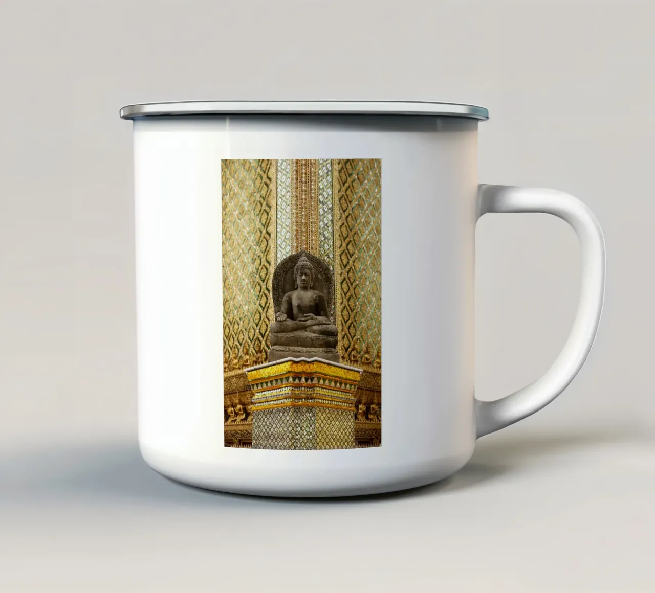 Bangkok Tempel tazza in smalto da Simon Koy
