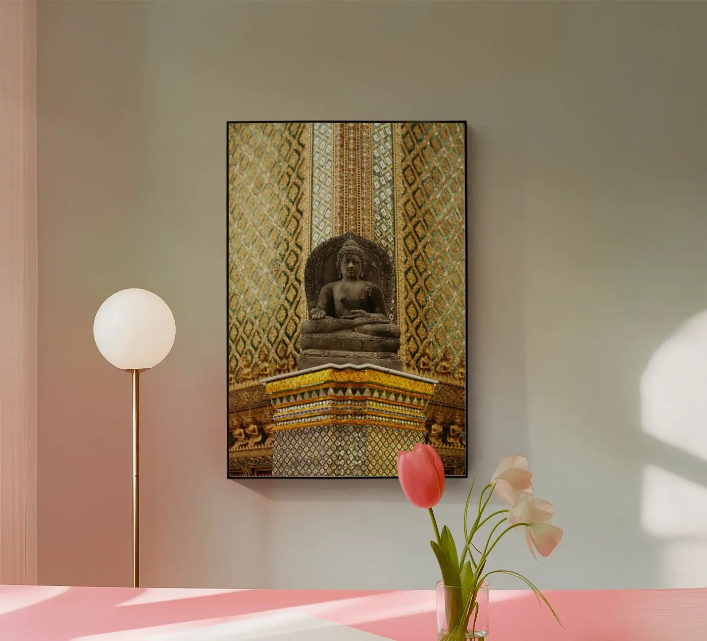 Bangkok Tempel plexiglass da fotokunst