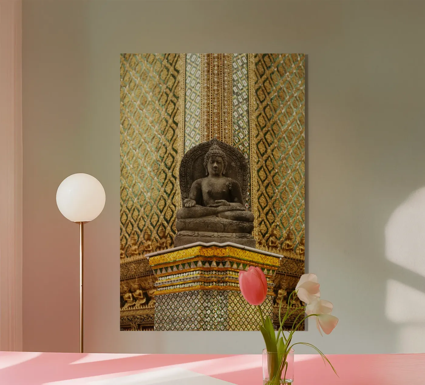 Bangkok Tempel plexiglass da fotokunst