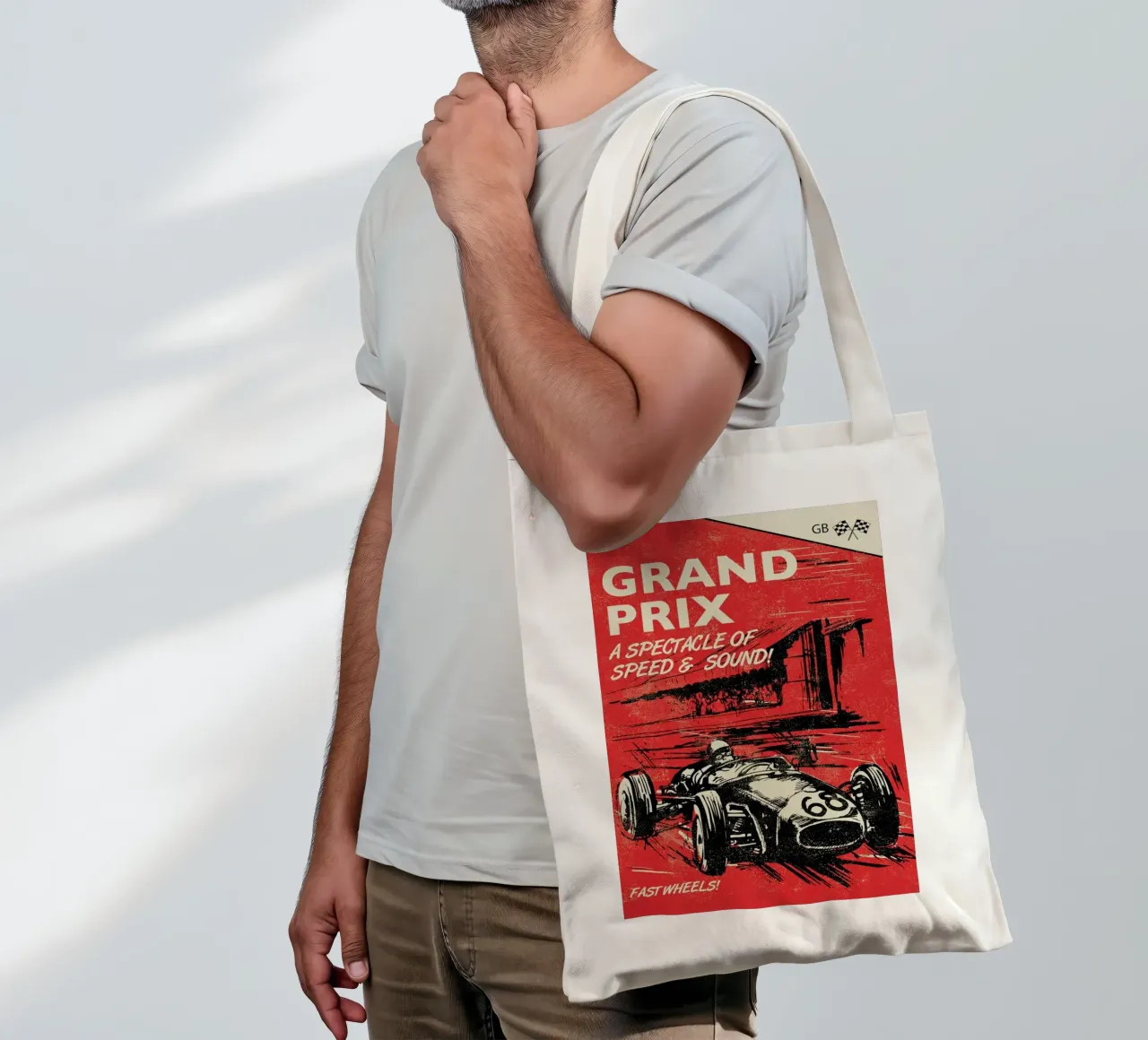 Grand Prix borsa in juta da Rocket68