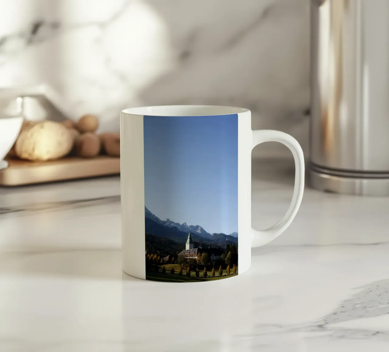 Castello di elmau, Alpi tazza in ceramica da Simon Koy