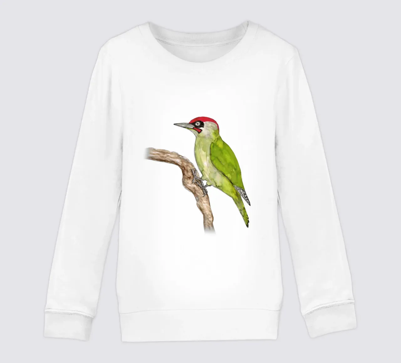 Picchio verde felpa bambino da BwiseLizzy
