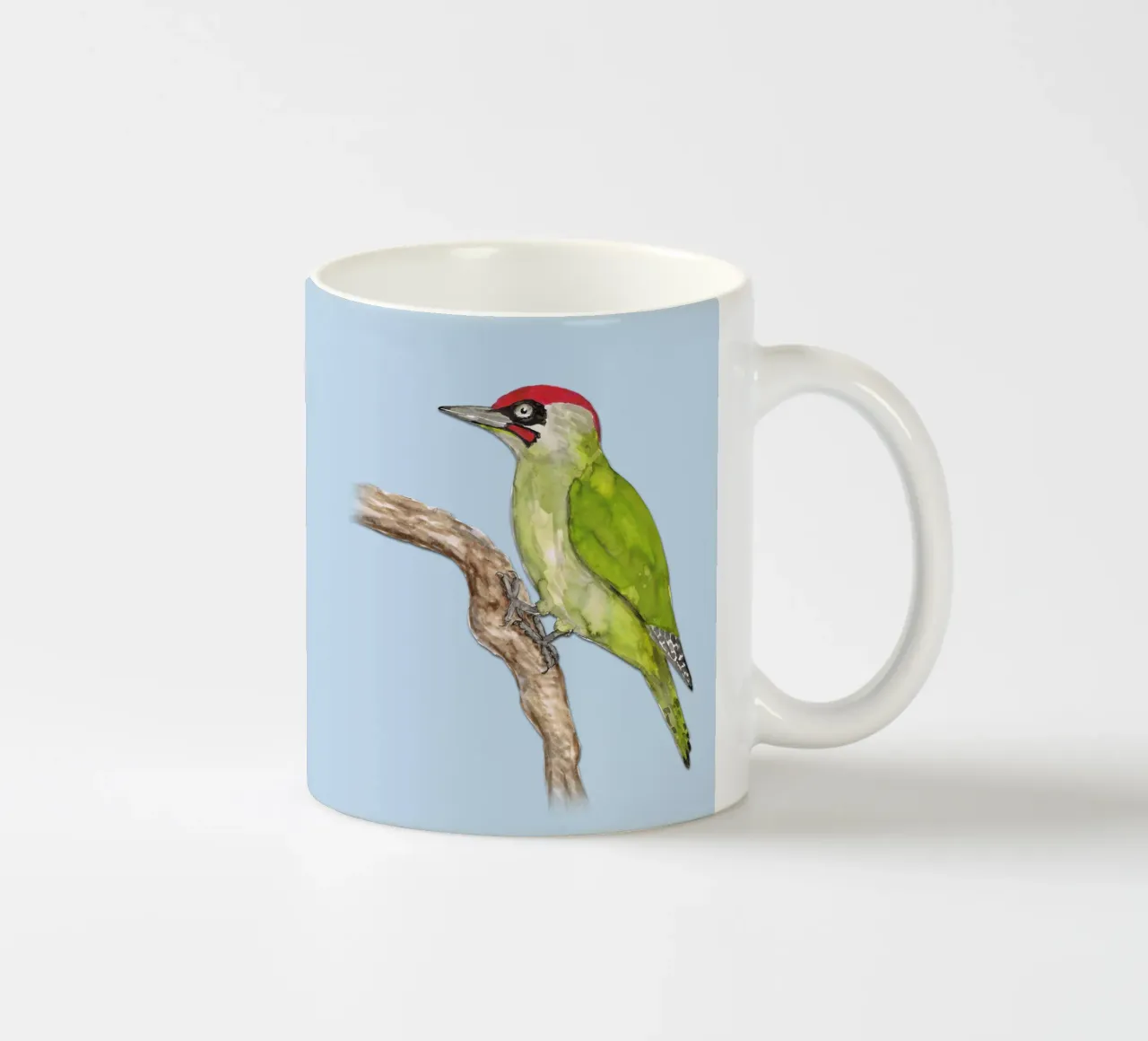 Picchio verde tazza in ceramica da BwiseLizzy
