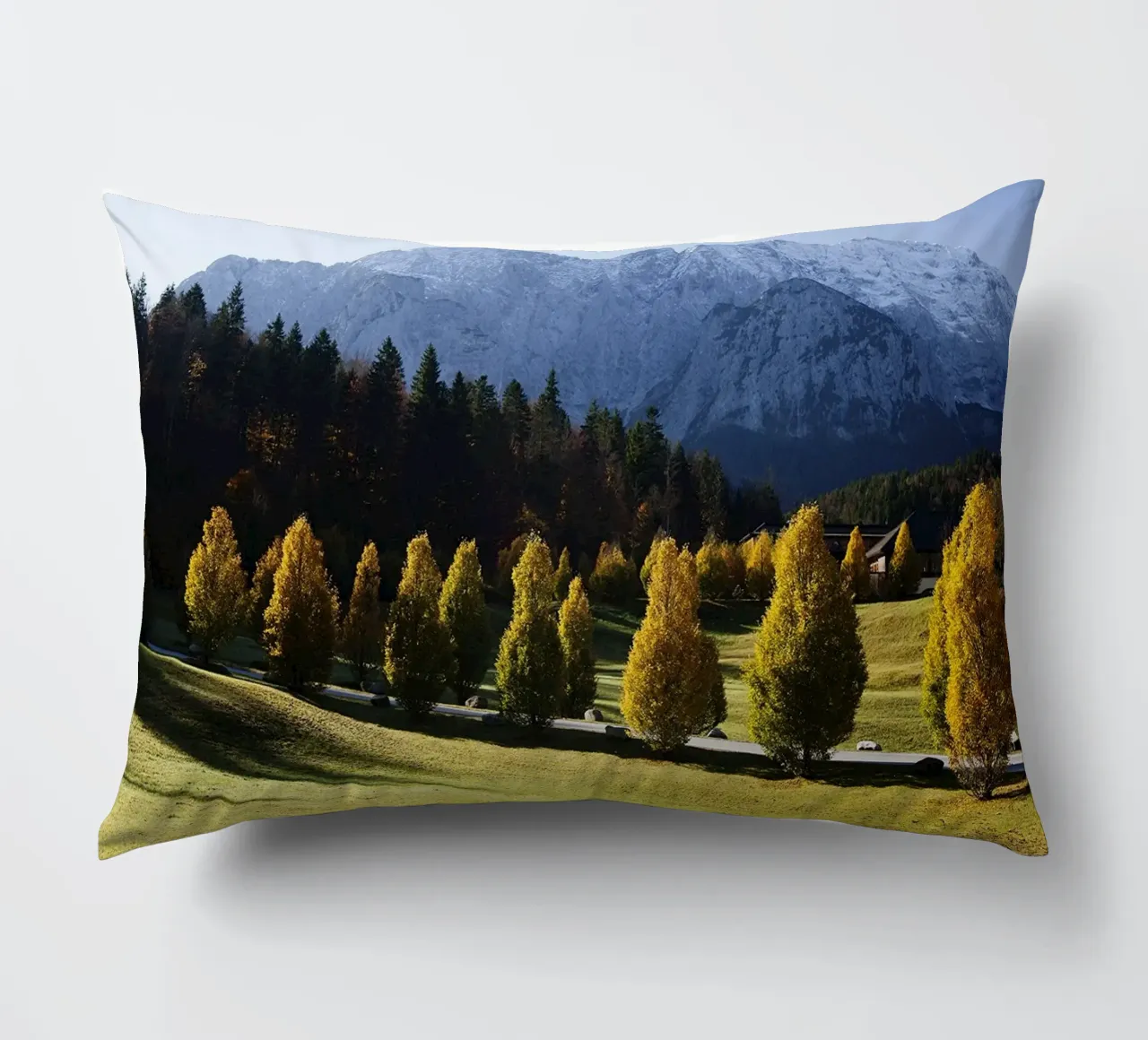 Paesaggio autunnale Alpi cuscino da Simon Koy