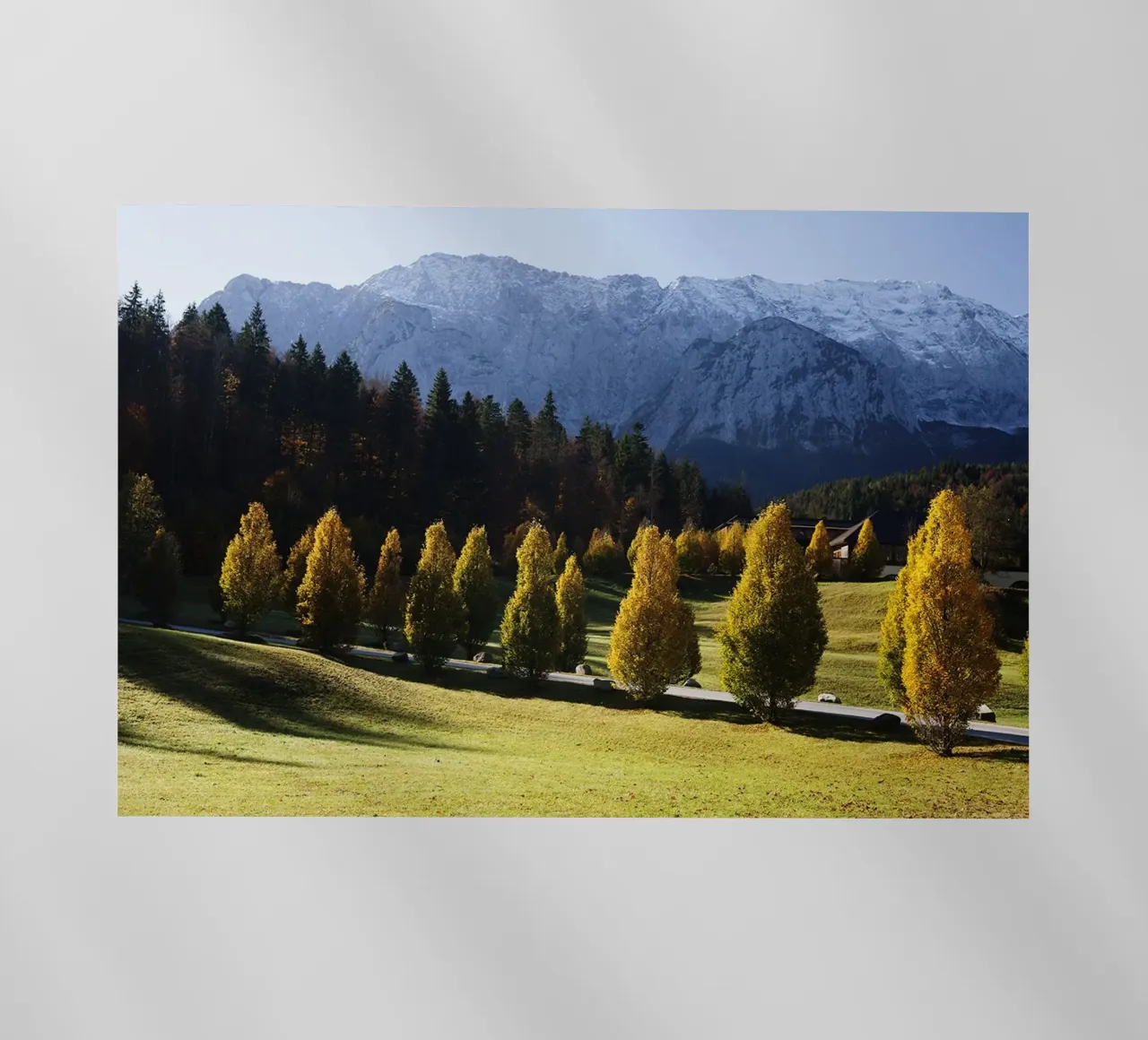 Paesaggio autunnale Alpi pellicola backlit da Simon Koy