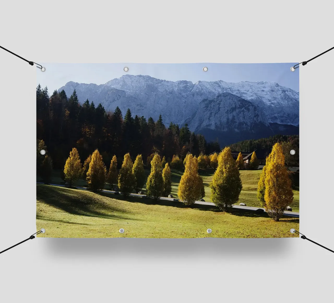 Paesaggio autunnale Alpi telo in pvc da Simon Koy