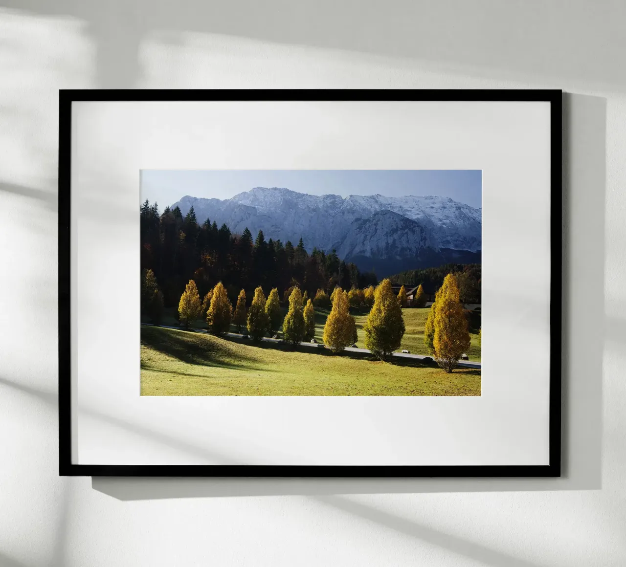Paesaggio autunnale Alpi carta hahnemühle da Simon Koy