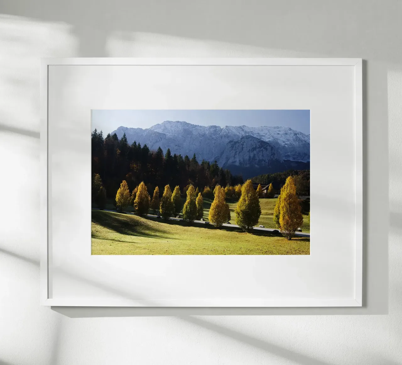 Paesaggio autunnale Alpi carta hahnemühle da Simon Koy
