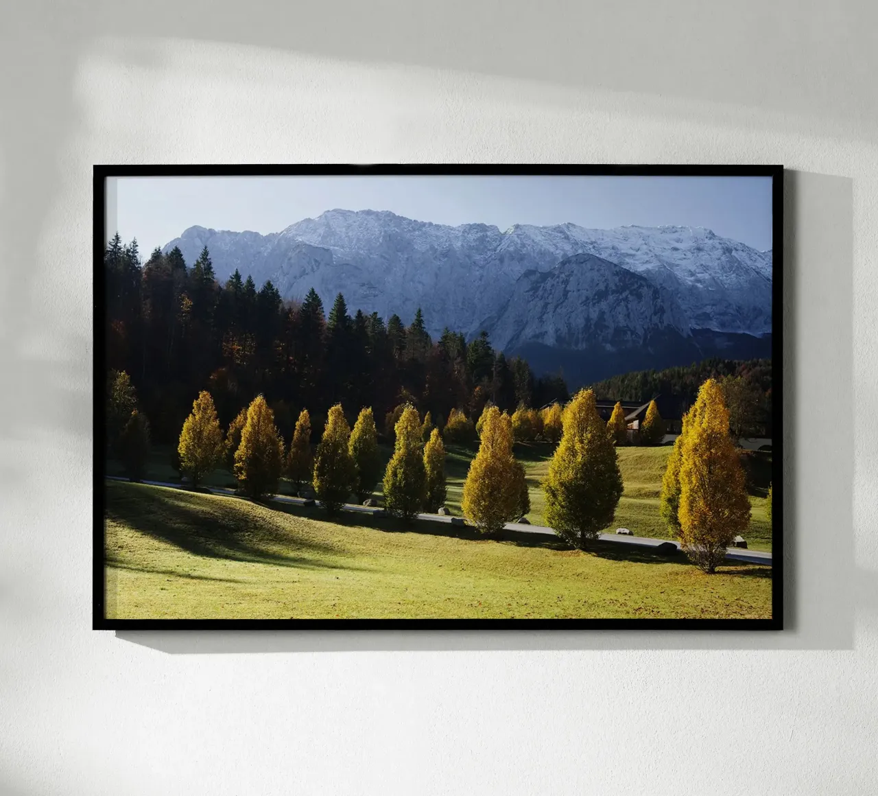 Paesaggio autunnale Alpi carta hahnemühle da Simon Koy