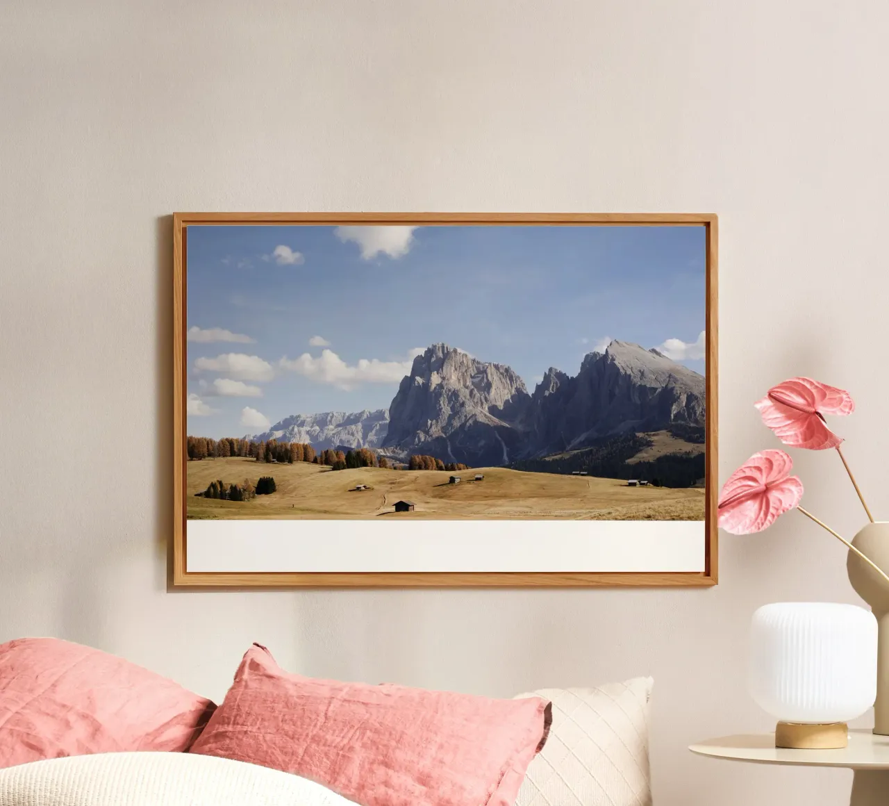 L'Alpe di Siusi nel tardo autunno in Alto Adige alluminio dibond da Simon Koy