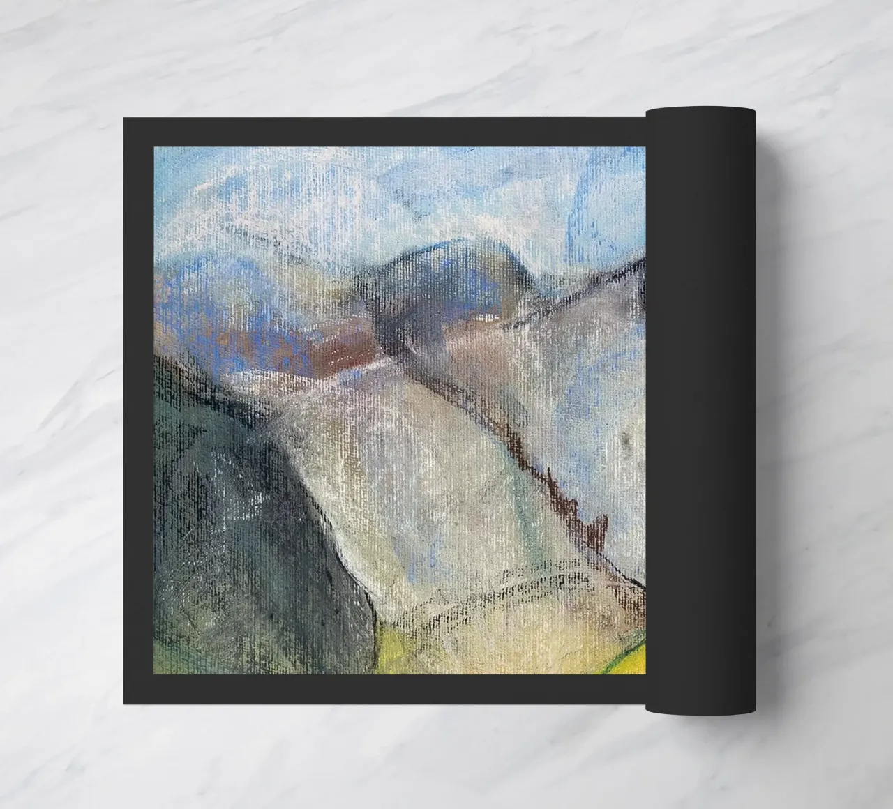 Expressive Mountain Cliffs doormat by Stoian Hitrov