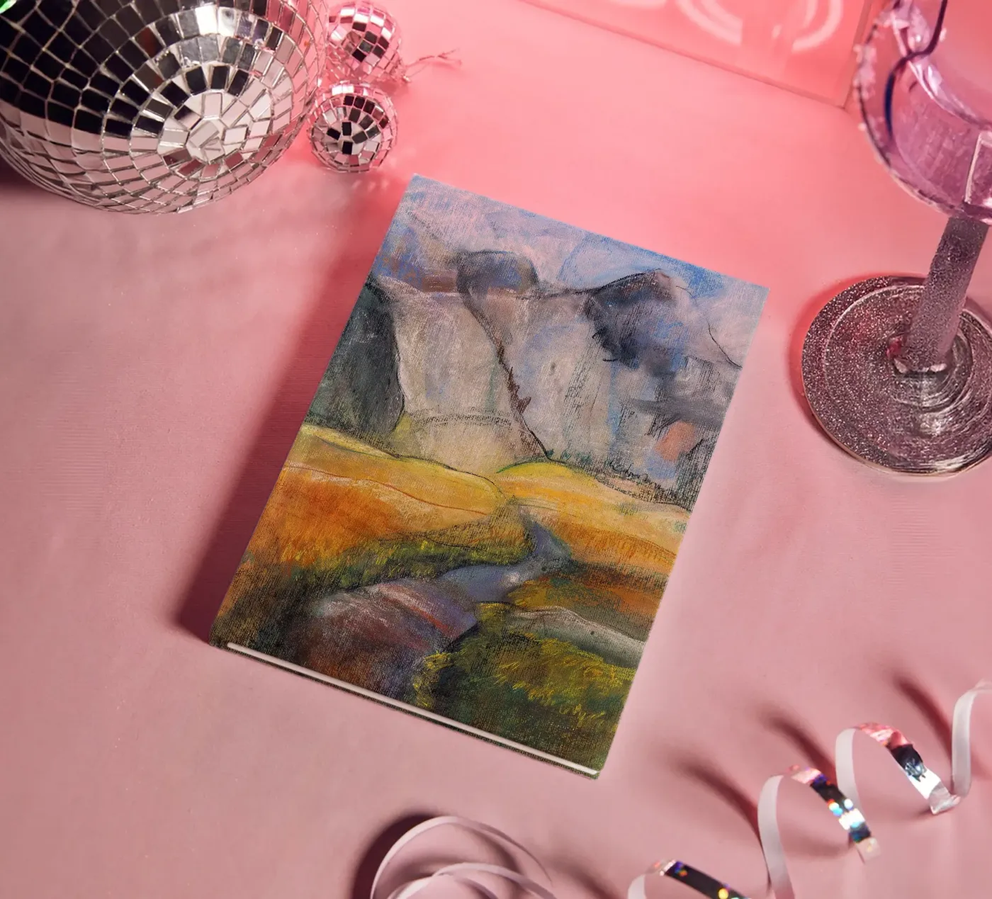 Expressive Mountain Cliffs notebook by Stoian Hitrov