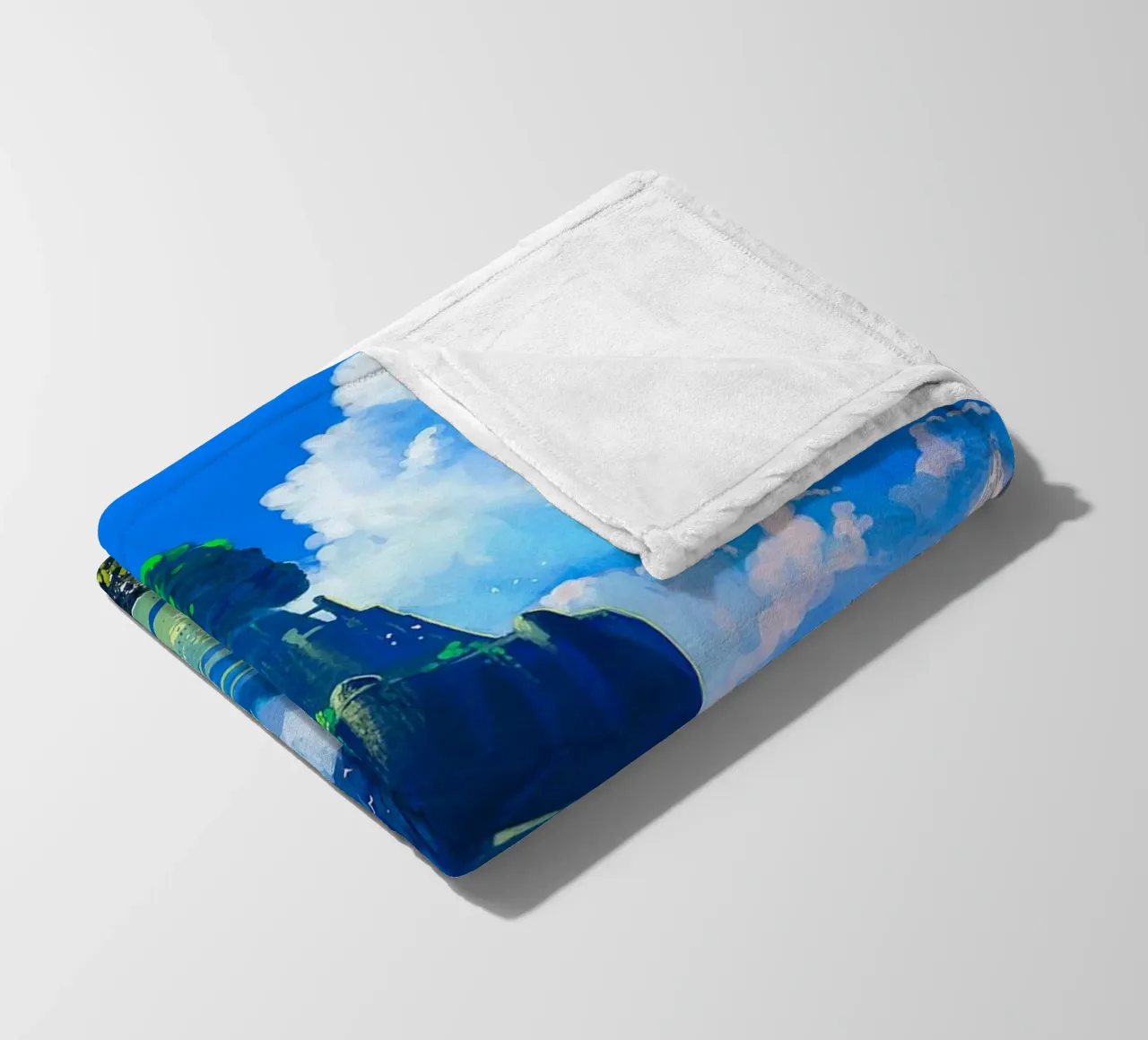 Un castello sopra le nuvole coperta in pile da Junior Harrington