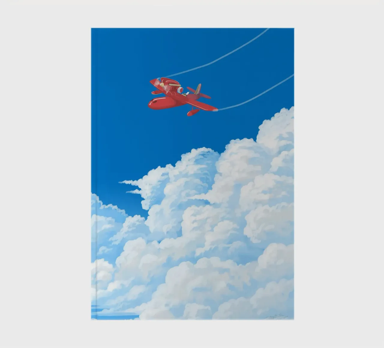 Flying over clouds notebook by Junior Harrington