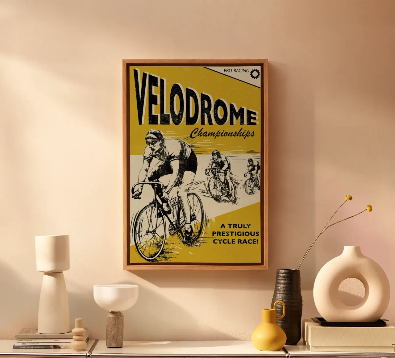 Velodrome canvas with Floater frame by Rocket68