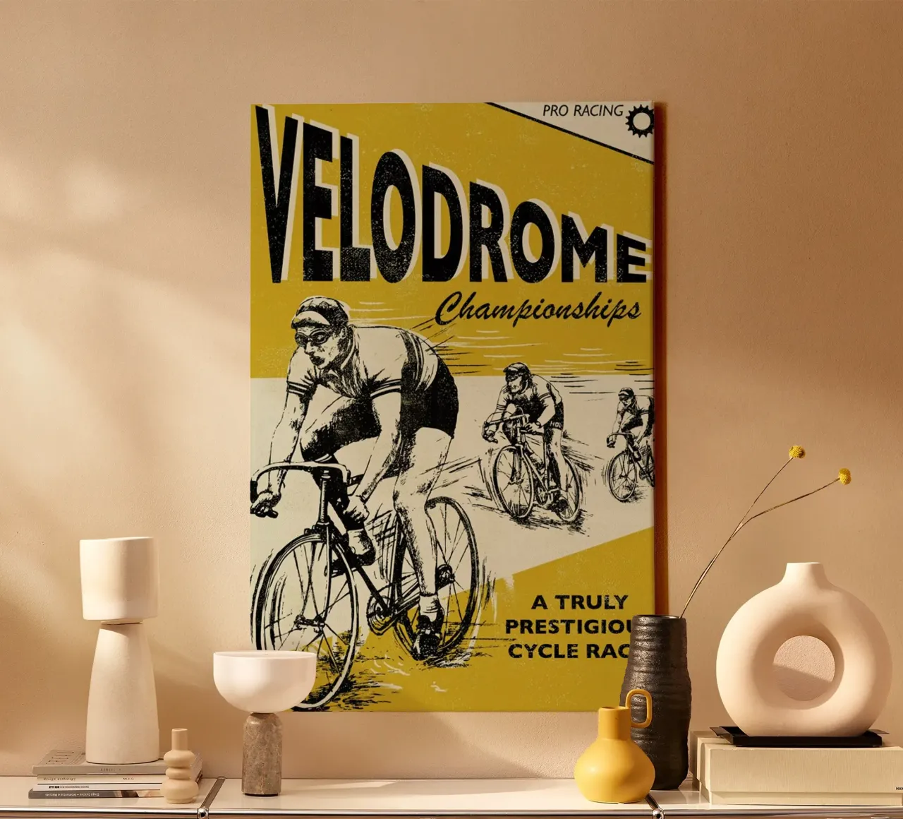Velodrome canvas with Floater frame by Rocket68