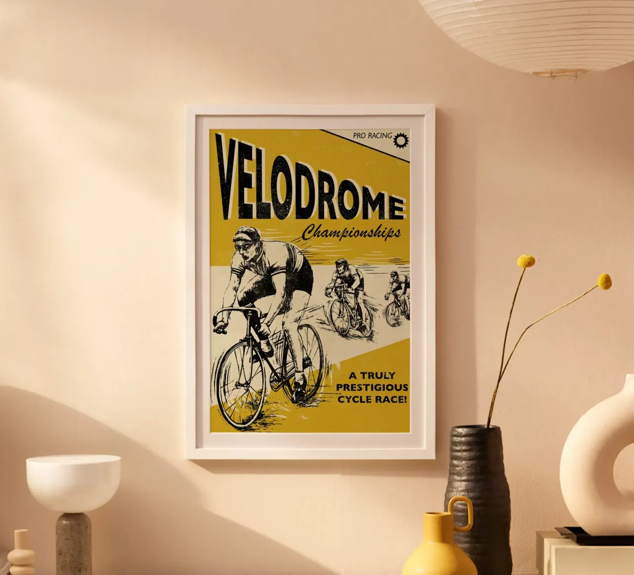 Velodrome poster con telaio in plastica da Rocket68