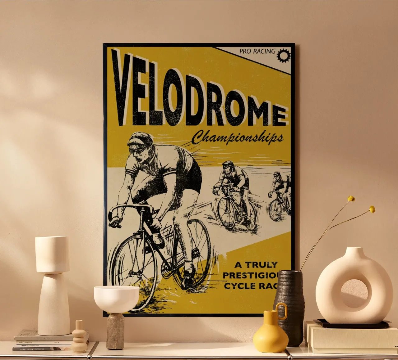 Velodrome poster con telaio in plastica da Rocket68