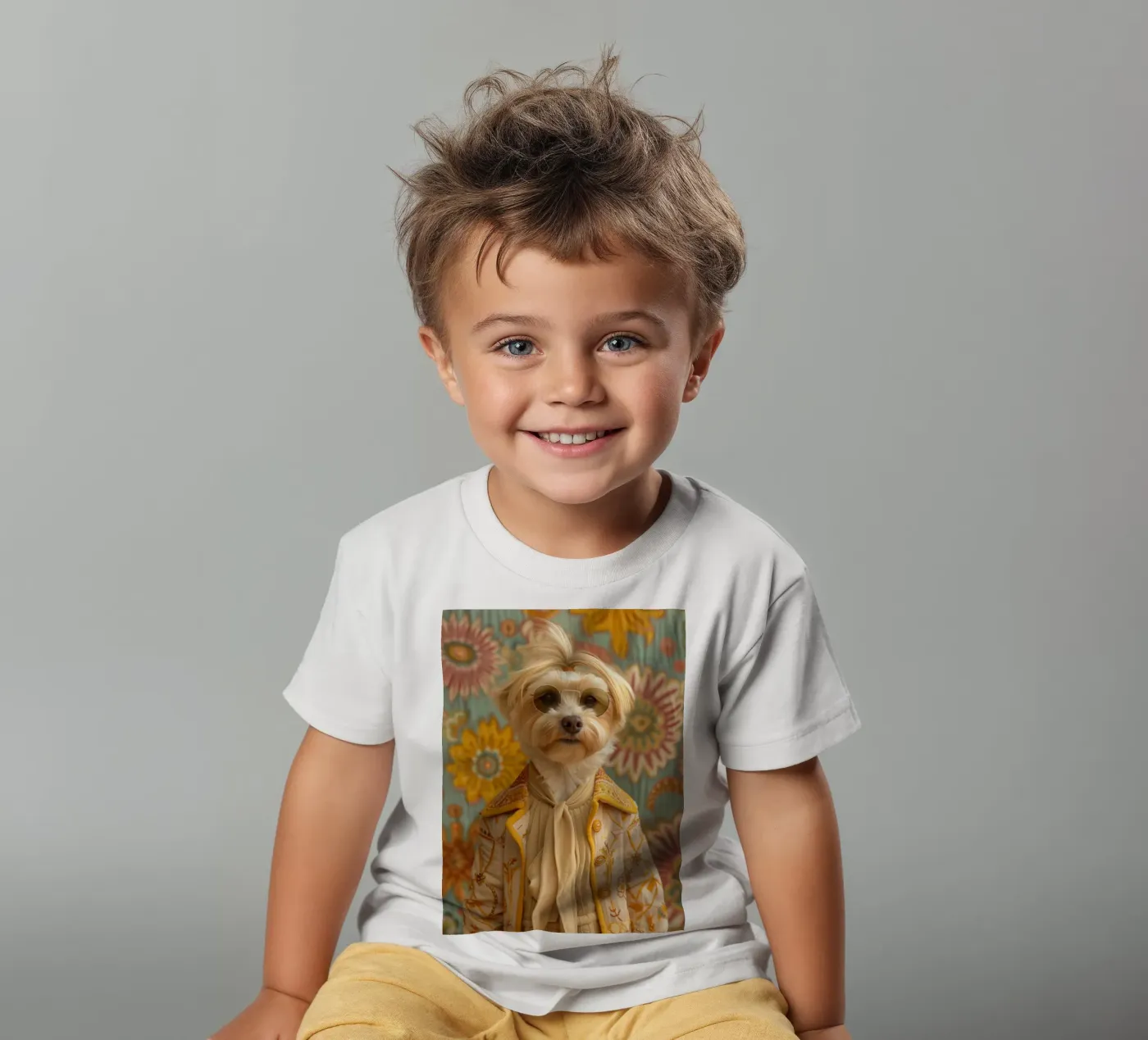 Ethan kinder t-shirt van Affiches Chien Originales – Dogland