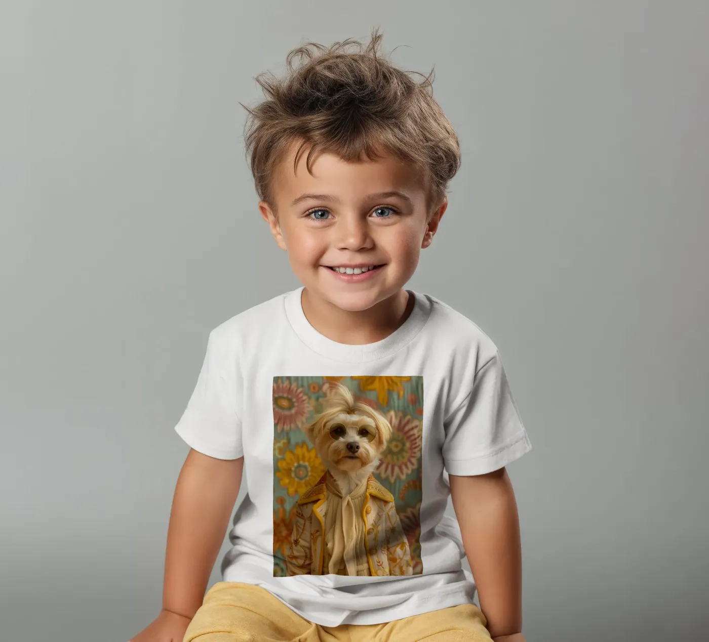 Ethan kinder t-shirt van Affiches Chien Originales – Dogland