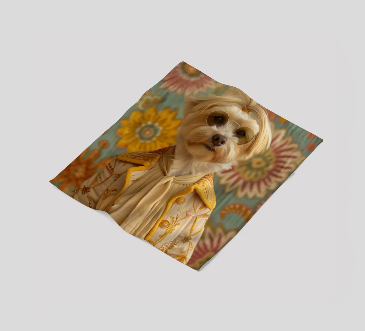 Ethan fleecedeken van Affiches Chien Originales – Dogland