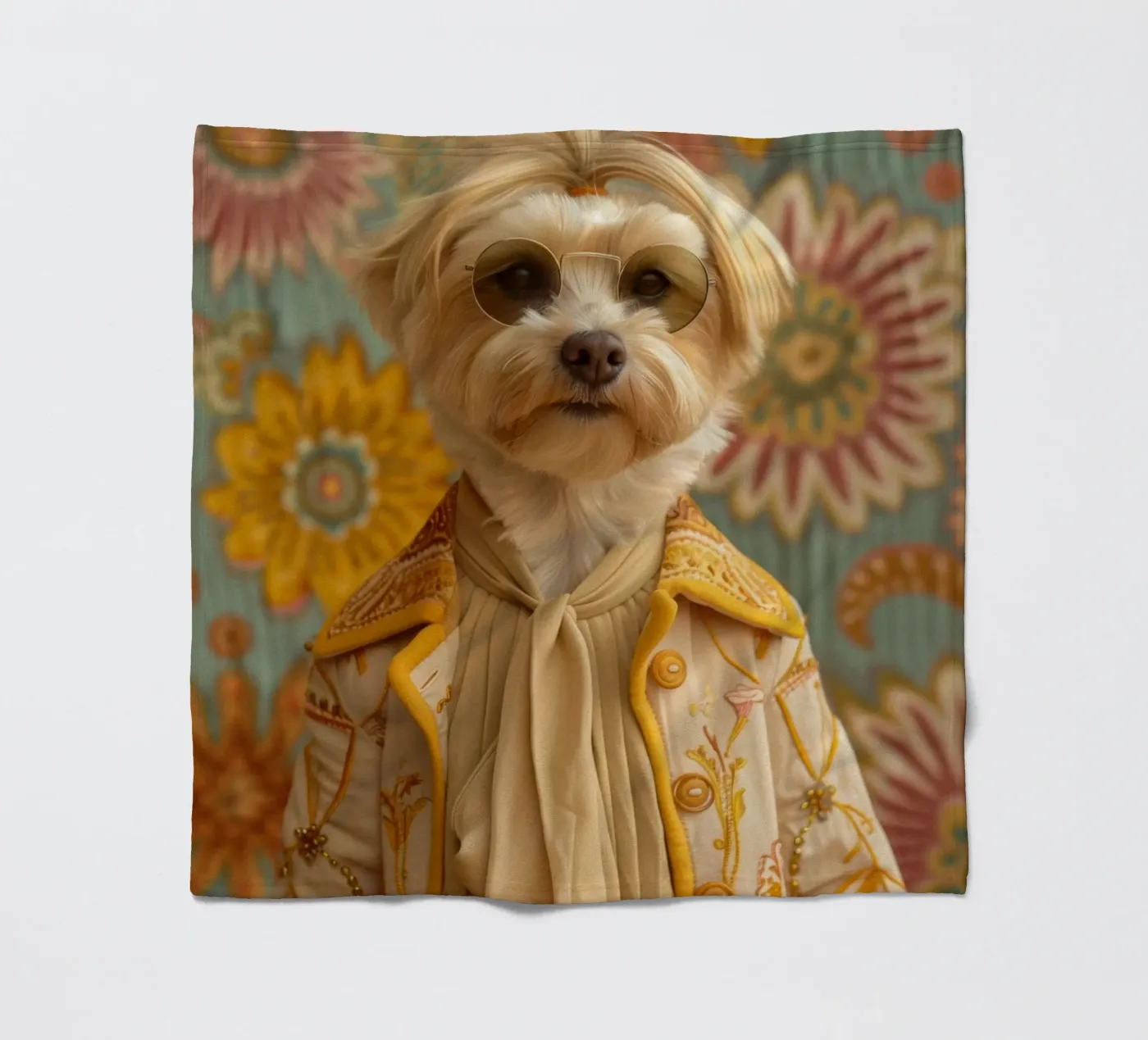 Ethan Fleecedecke von Affiches Chien Originales – Dogland