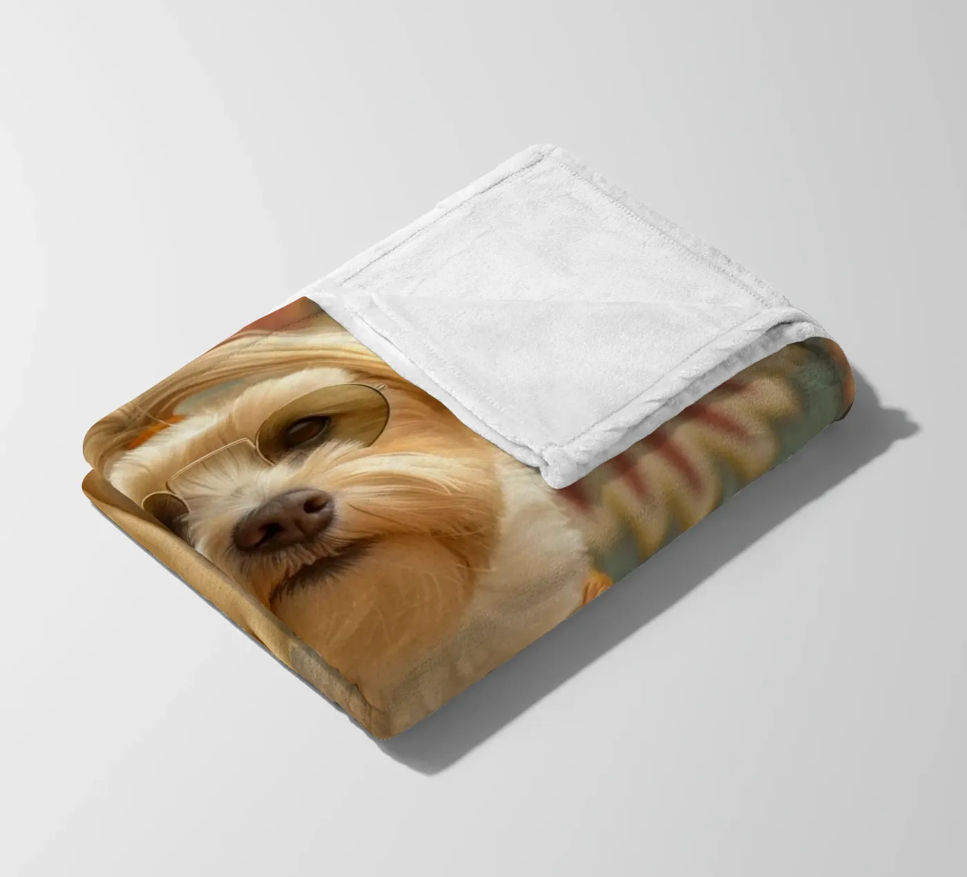Ethan Fleecedecke von Affiches Chien Originales – Dogland