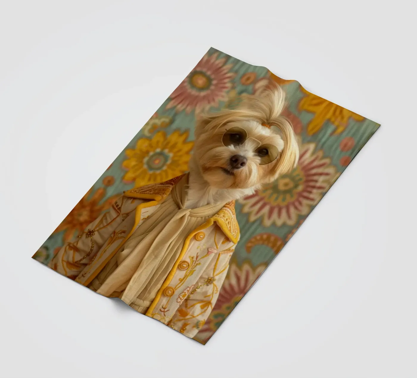 Ethan Fleecedecke von Affiches Chien Originales – Dogland