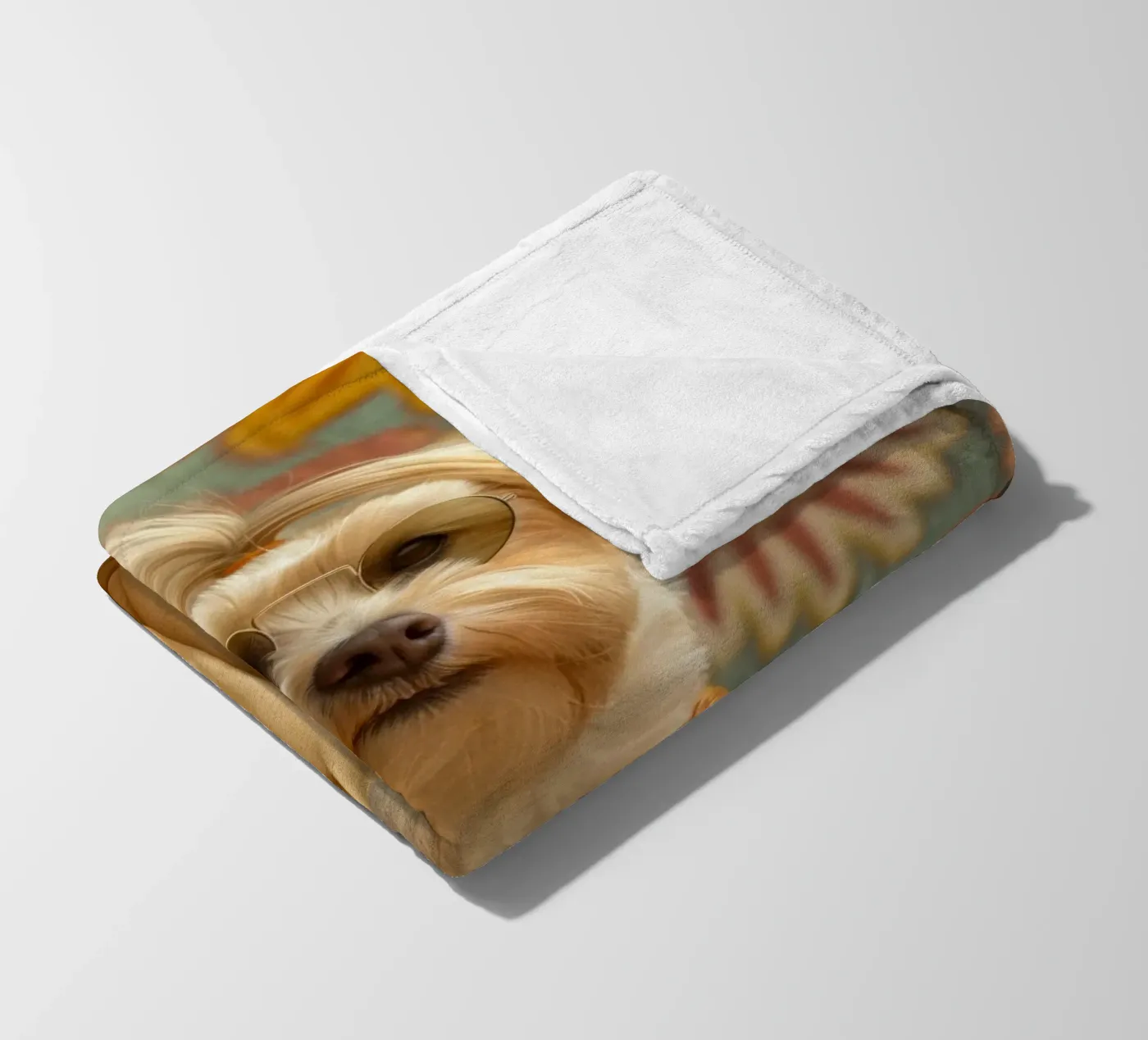 Ethan Fleecedecke von Affiches Chien Originales – Dogland