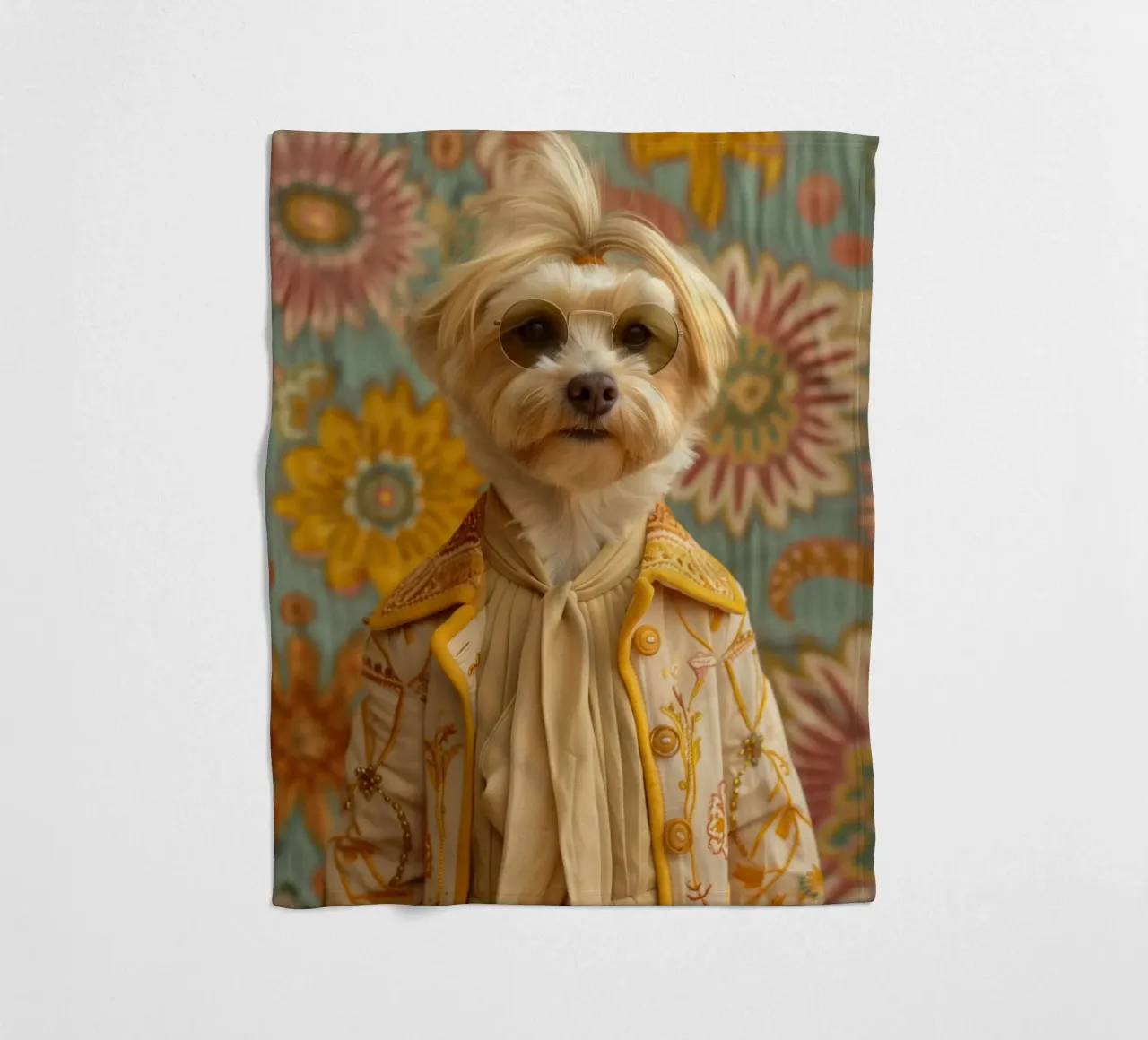 Ethan fleecedeken van Affiches Chien Originales – Dogland