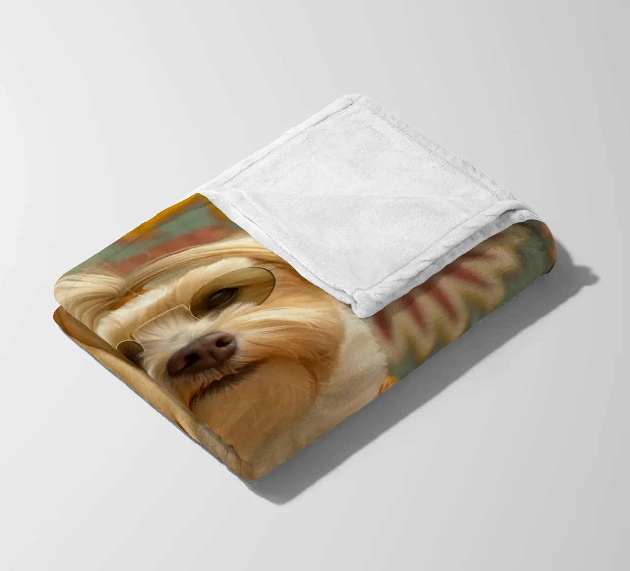 Ethan fleecedeken van Affiches Chien Originales – Dogland