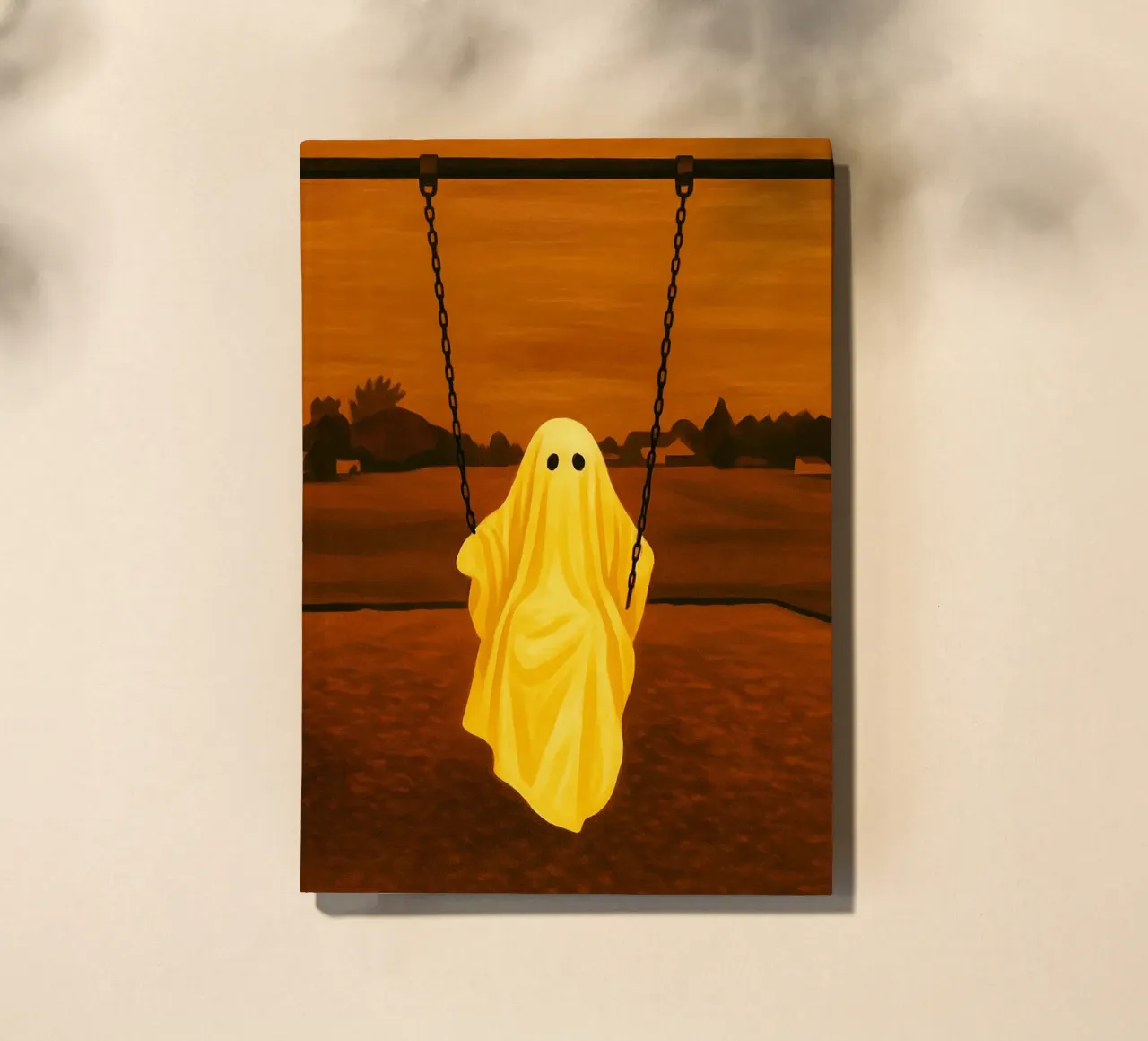 ghost playing swing funny drawing notebook by edelweiz