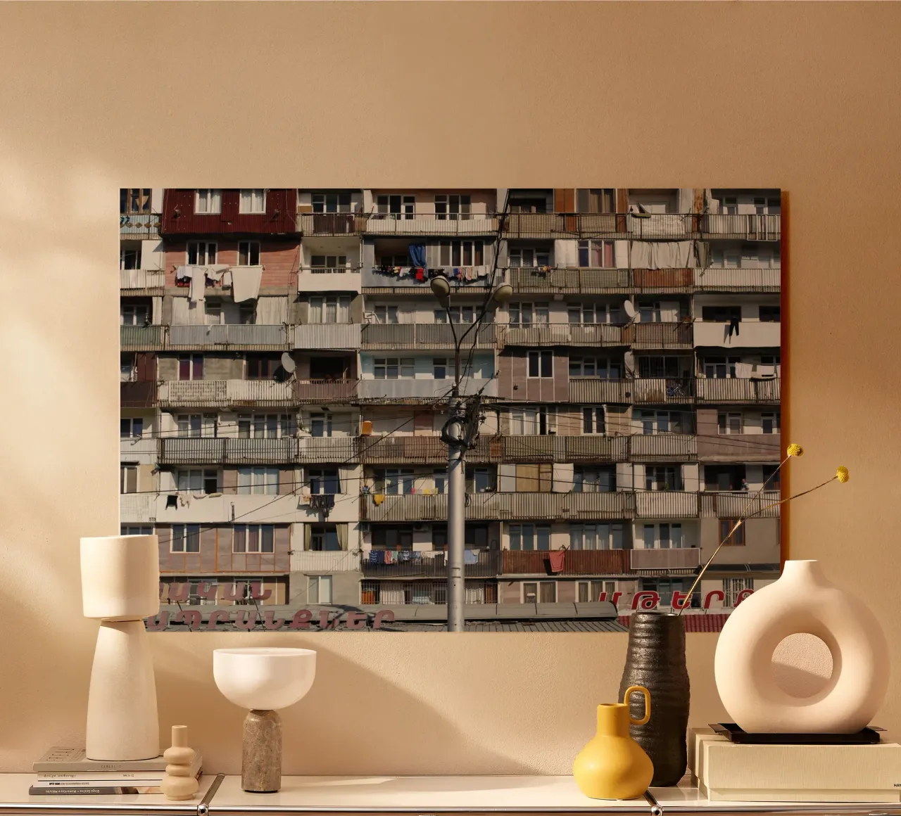 Edificio prefabbricato Yerevan (Armenia) plexiglass da fotokunst