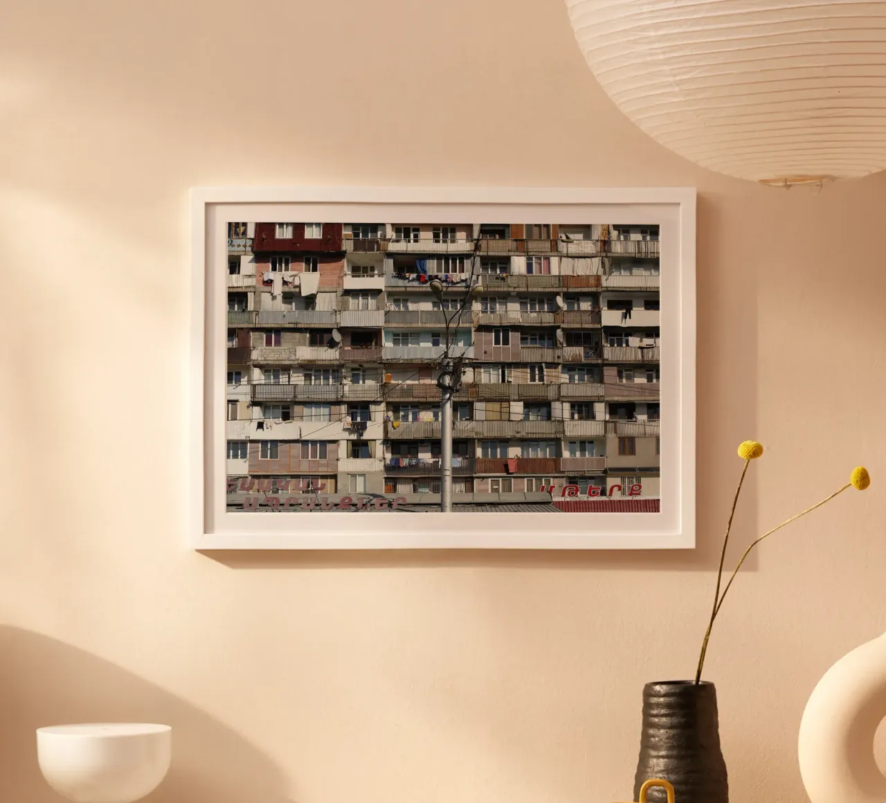 Edificio prefabbricato Yerevan (Armenia) poster da fotokunst