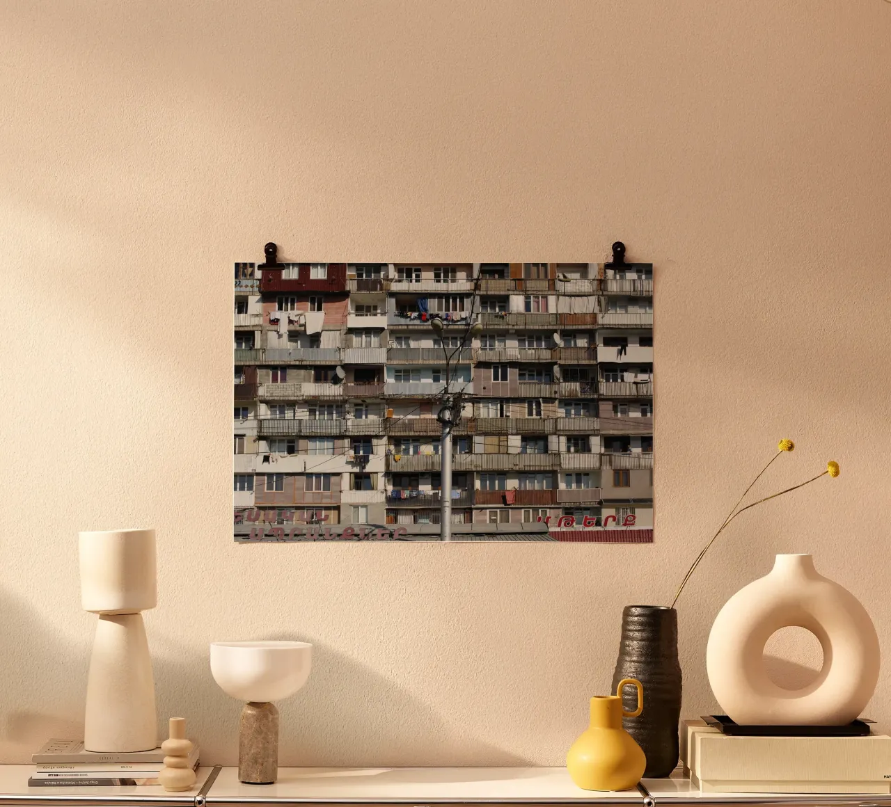 Edificio prefabbricato Yerevan (Armenia) poster da fotokunst