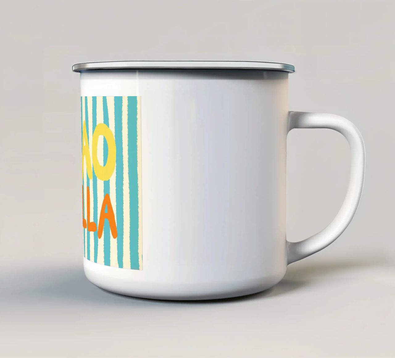 Ciao Bella Hellblau II tazza in smalto da Studio Dolci