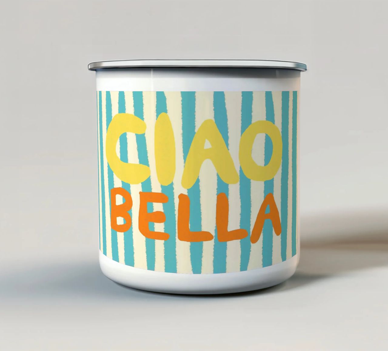 Ciao Bella Hellblau II tazza in smalto da Studio Dolci
