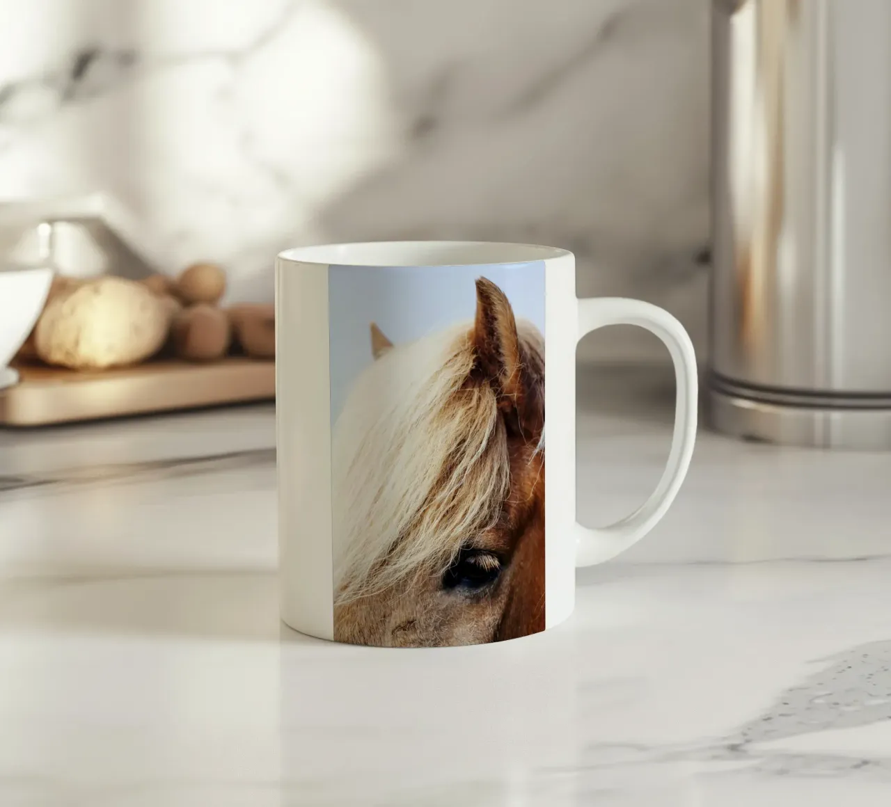 Pferd in Islanda tazza in ceramica da Simon Koy