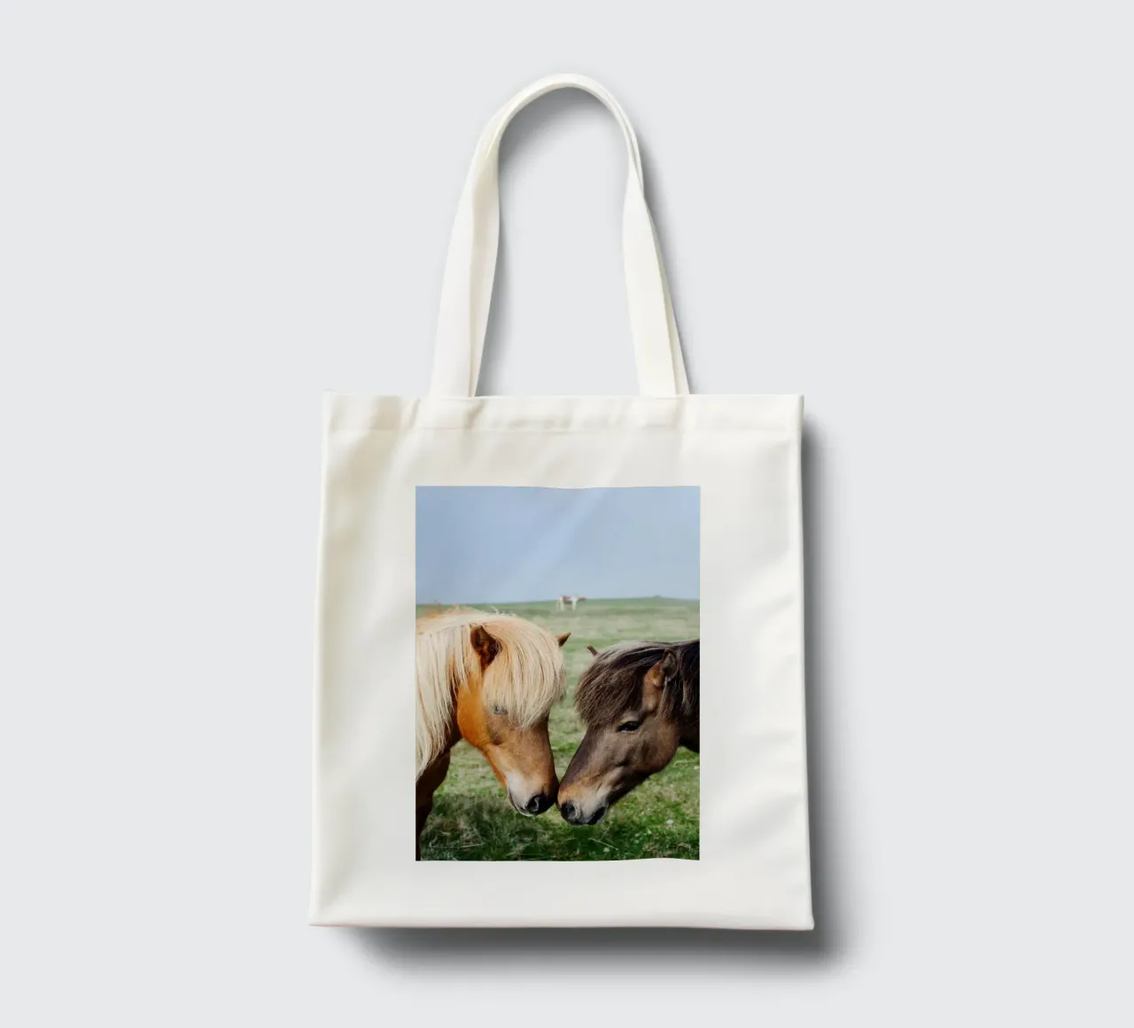 Amore per i cavalli in Islanda borsa in juta da Simon Koy