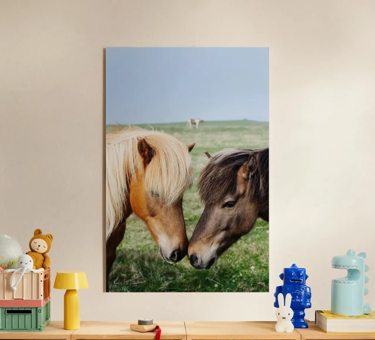 Amore per i cavalli in Islanda plexiglass da Simon Koy